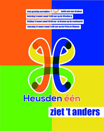 Kom koffie drinken bij Heusden één