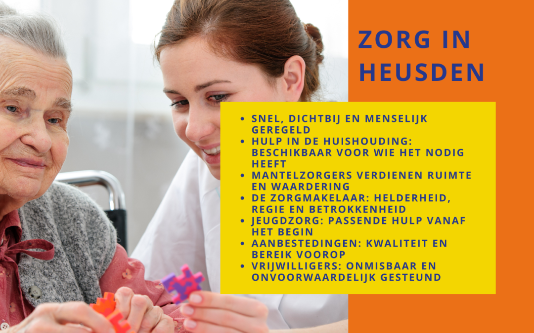 Zorg in Heusden: snel, dichtbij en menselijk geregeld