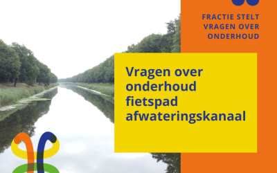 Vragen over onderhoud fietspad afwateringskanaal